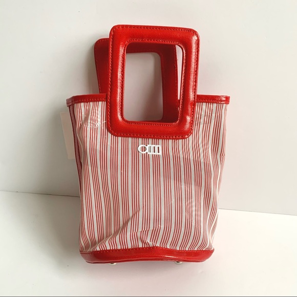 Solid & Striped The Pookie Bag Mini Tote Bag Red Mesh - Picture 10 of 15